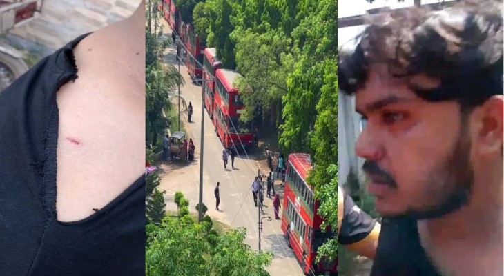 ইবির বাসে উচ্চস্বরে গল্প করতে নিষেধ করায় জুনিয়রকে মারধরের অভিযোগ